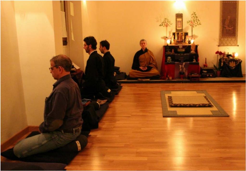Lunedì 22 febbraio si è seduto con noi un praticante Soto Zen americano Gerald Latter in visita a Firenze con la moglie.