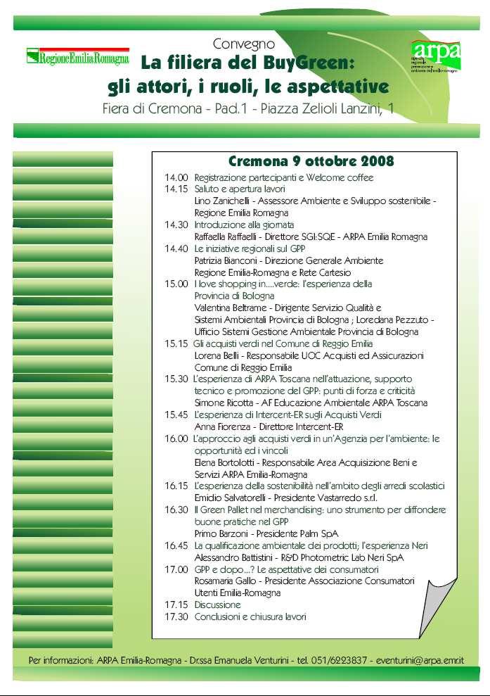 EMAS di Forlì Cesena e Ravenna (CISE CCIAA) attivata aa 2005-2006 (settori: