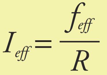 Analogamente è possibile definire la tensione efficace da cui ricaviamo la legge