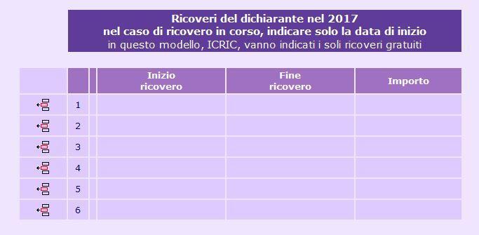 La procedura per questo motivo non consente di indicare l importo della retta che deve essere pari a zero.