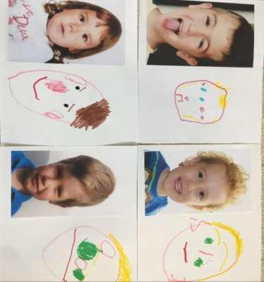 Disegnare una faccia per un bambino è semplicissimo: già a 3 anni i bambini si cimentano nel rappresentare se stessi.