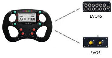 Offre la possibilità di visualizzare in tempo reale tutte le informazioni acquisite da EVO4S o EVO5 logger in un tipico