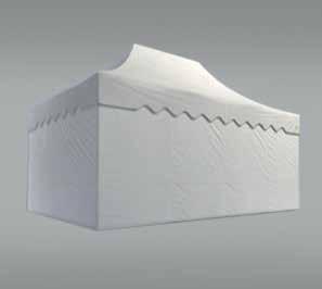 12. Coperture, climatizzazione Grondaia monodirezionale per gazebo Mastertent mod.