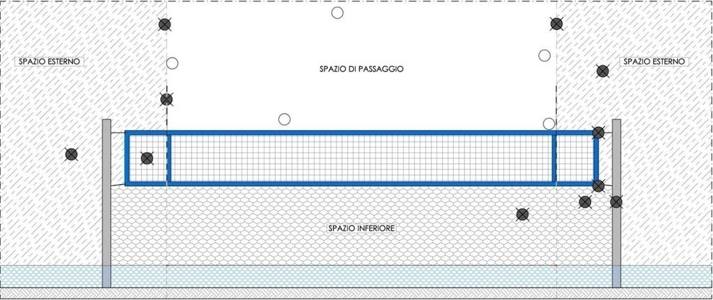 14. Palla in direzione della rete 14.1 Passaggio della palla oltre la rete 14.1.1 La palla inviata nel campo avverso deve passare al di sopra della rete entro lo spazio di passaggio.