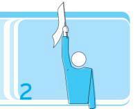 1 a) BALL «OUT» PALLA «FUORI» Raise flag vertically Alzare verticalmente la bandierina Regole n. 11.