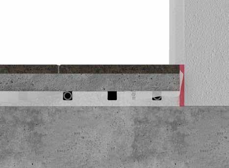 LOEX home PLAIN PRO (massetto a secco in lastre Vidifloor) P M S H P: spessore del rivestimento del pavimento M: spessore massetto LOEX PRO: 15 mm S: spessore del pannello LOEX Plain: 25mm H:
