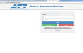 rinnovo abbonamenti on-line; dopo aver eseguito i primi tre passaggi entrare nella nuova interfaccia di acquisto on-line e terminare l inserimento dei dati anagrafici; una volta ultimata la seconda