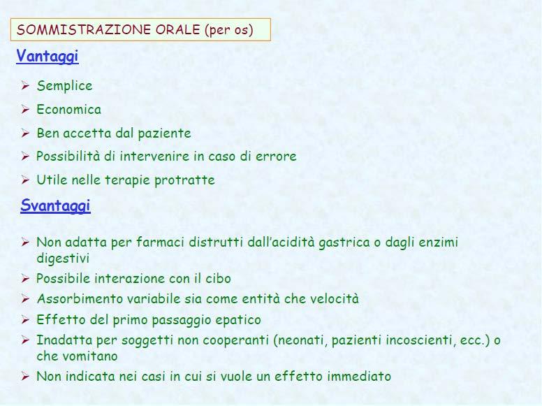 , Facile, sicura, Non necessita attrazzature o aiuti, non dolorosa (solitamente) (pillole,