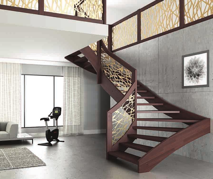 MANTIS Scale a giorno Open staircases Mantis è la scala pensata per valorizzare gli ambienti più ricercati grazie alla raffinatezza della ringhiera in acciaio, perfetto connubio tra eleganza e design.