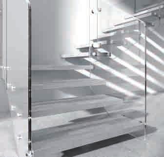 scale con il vetro Glass staircases 7 Perchè scegliere una Scala con il vetro Mobirolo? Why choose a Mobirolo glass staircase? gla ss Disegnate su di te.