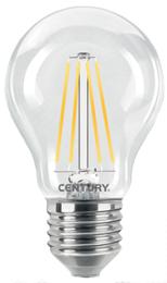 125x174 - Confez. 5.00 lampade a led "incanto" goccia E27 gradi K 2700 LLIG8E27 watt.8=60 - lumen 810 - d.