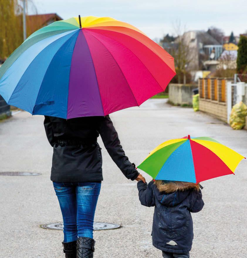 Tutti i colori contro il brutto tempo LOLLIPOP 56-0105009 Ombrello per bambini