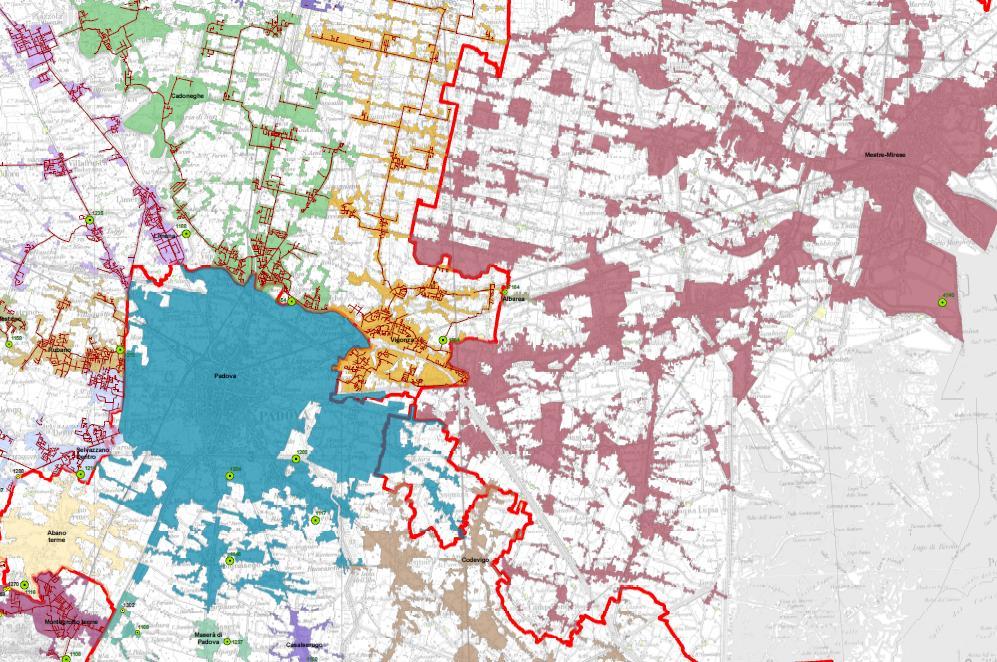 Individuazione degli agglomerati - Direttiva 91/271/CEE Agglomerato: l area in cui la popolazione e/o le attività economiche sono sufficientemente concentrate così da