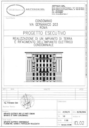 863,77 oltre a iva e cassa previdenza ingegneri, come da schema di parcella del 24/5/2005), è stata indetta una gara d a ppalto per i lavori di adeguamento dell impianto elettrico condominiale Nelle