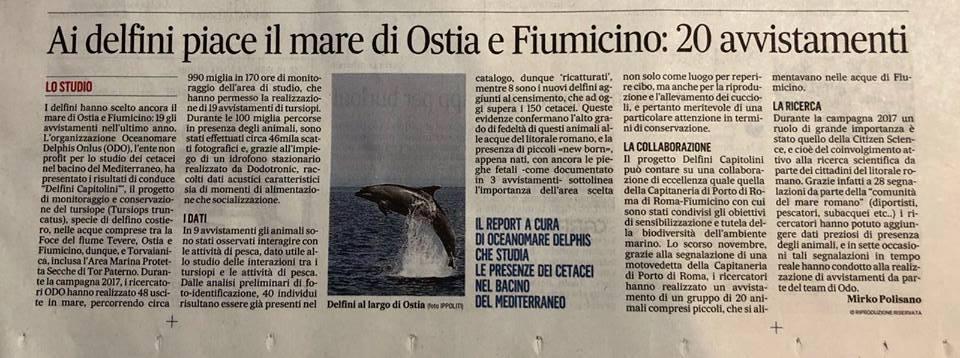 MESSAGGERO, OSTIA