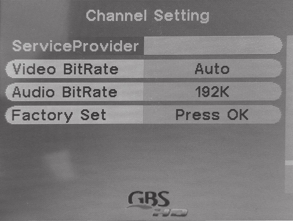 FEC: FEC code rate setting, press left or right key to select 1/2, 2/3, 3/4, 5/6 or 7/8. Guard Interval: guard interval setting, press left or right key to select 1/4, 1/8, 1/16 or 1/32.