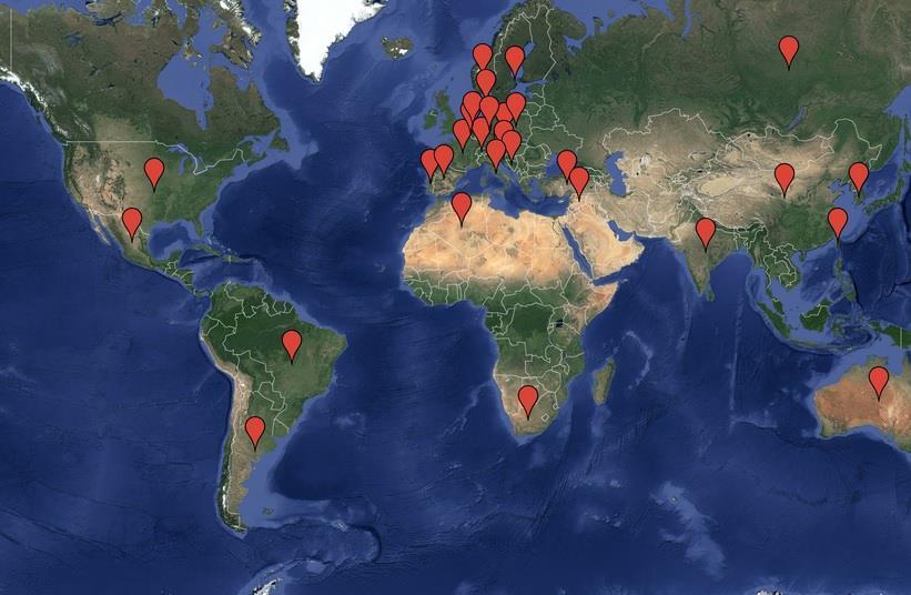 Presenze Siamo presenti in tutto il mondo con i nostri prodotti e siamo in