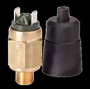 FTP24 MP PRESSOSTATO A MEMBRANA REGOLABILE CON VITE DI SETTAGGIO contatti NA o NC ADJUSTABLE DIAPHRAGM PRESSURE SWITCH WITH SETTING SCREW NO or NC contacts MATERIALI MATERIALS Membrana sensibile NBR