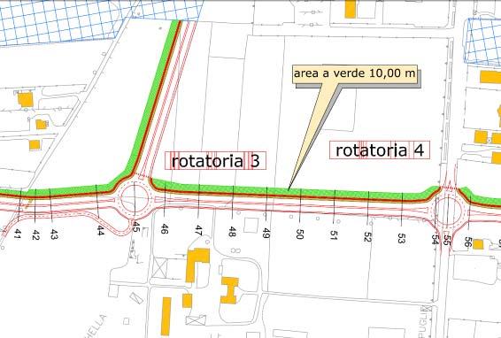 Tutto il tratto è fiancheggiato sul lato sinistro dal percorso ciclopedonale