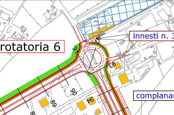 La rotatoria 6 ha un diametro di 60 metri ed è posta all intersezione tra l Orbitale e via Vincenzo Gioberti.