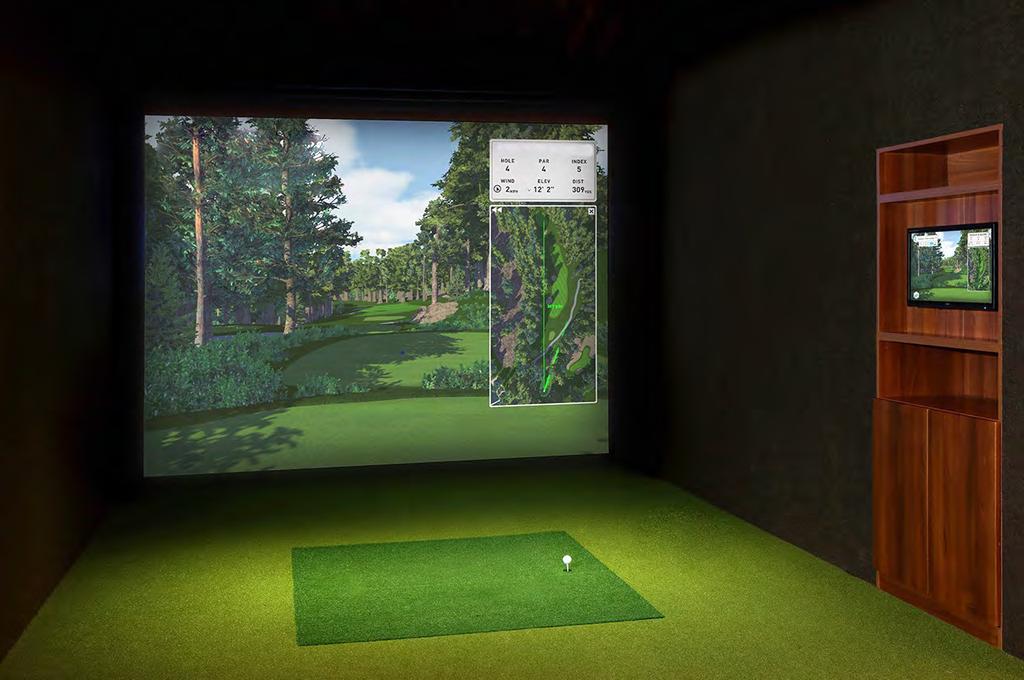 SIMULATORE GOLF Il simulatore è in grado di offrire al giocatore un ambiente di gioco il più