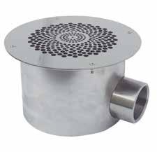 SCARICO DI FONDO CIRCOLARE SCARICO di fondo in acciaio inox AISI-316L, disponibile sia per piscine in cemento armato e cemento armato/liner.