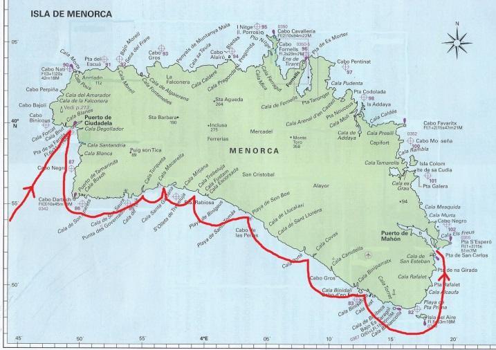 16 Luglio Dall incantevole canale naturale di Ciutadela partiamo alla scoperta della meravigliosa costa sud di Minorca in un susseguirsi continuo di baie incantevoli e angoli paradisiaci partendo da