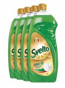 litro DETERSIVO PER STOVIGLIE SVELTO limone o aceto, 4x1 litro -40% 6,50 3,89 0,97 al