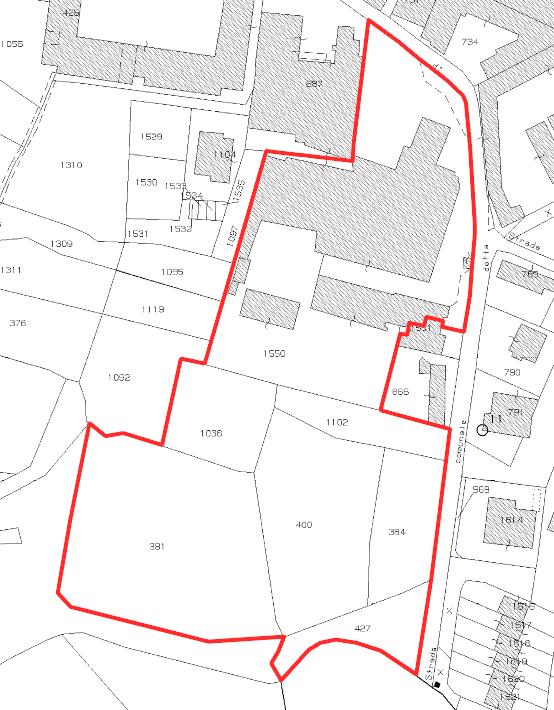 FIG. 6 Estratto mappa catastale L indagine, ai sensi DEL D. M. 14.1.2008, DELLA D.G.R. IX/2616 DEL 30.11.2011 E DELLA D.G.R. 30.3.2016 N.