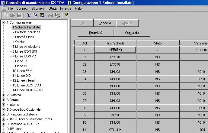 3.3 Installazione della Consolle di manutenzione KX-TDA KX-TDA100/KX-TDA200 3.3.3 Configurazione IP-PBX ibrido In questa sezione viene descritto brevemente come verificare la configurazione dell