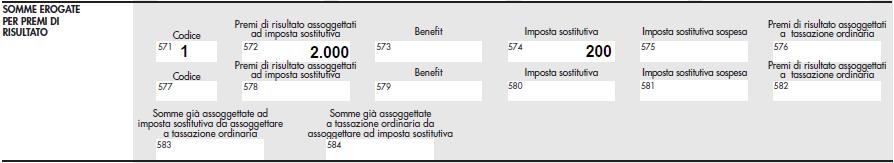 punto 26 - acconto 2016 addizionale comunale: 30; punto 27 - saldo 2016 addizionale comunale: 70; punto 29 - acconto 2017 addizionale comunale: 200; punto 361 - imposta lorda: 9.