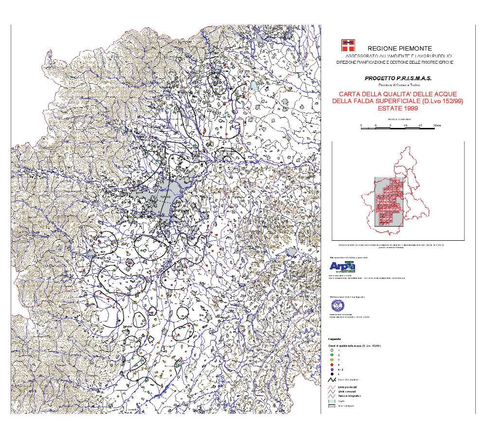 VERSO L ANNUARIO DEI DATI AMBIENTALI Tabella 4.