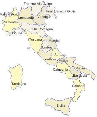 Europa Donna Italia le Associazioni sul territorio Le 129 Associazioni care-giver affiliate, attive sul