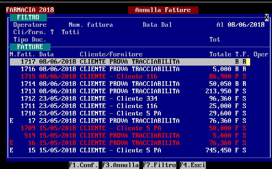 Digitare F3 Verrà visualizzato il