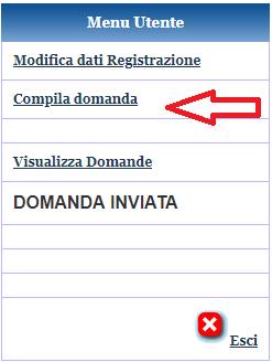 Fig. 9 Nuova Domanda Dal menu Visualizza
