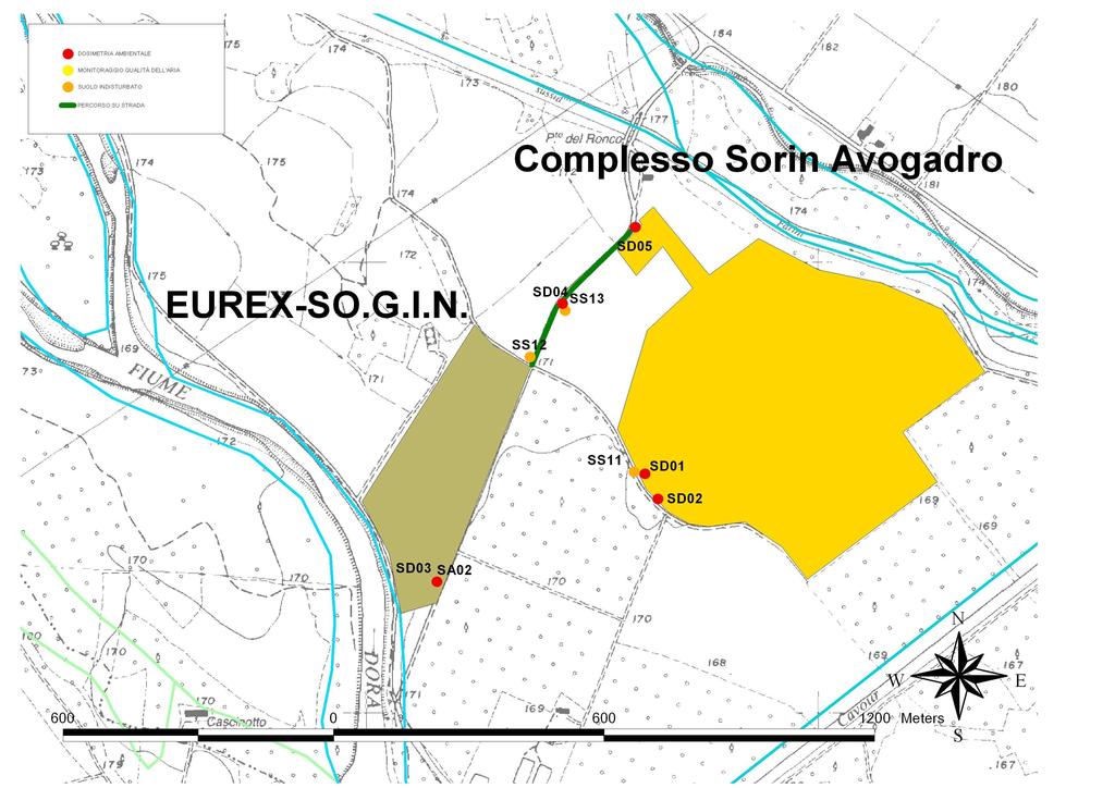 Monitoraggio radiologico ambientale Al fine di valutare correttamente l'impatto radiologico potenzialmente prodotto dalle operazioni di trasferimento del combustibile nucleare irraggiato