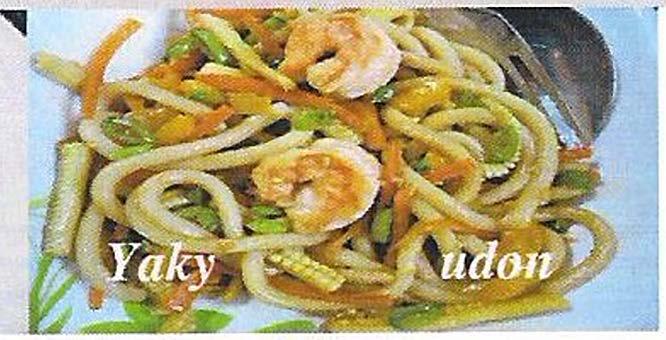 Kaisen Vaki Udon linguine di riso saltate con verdura e pesce G75 G76 Vaky