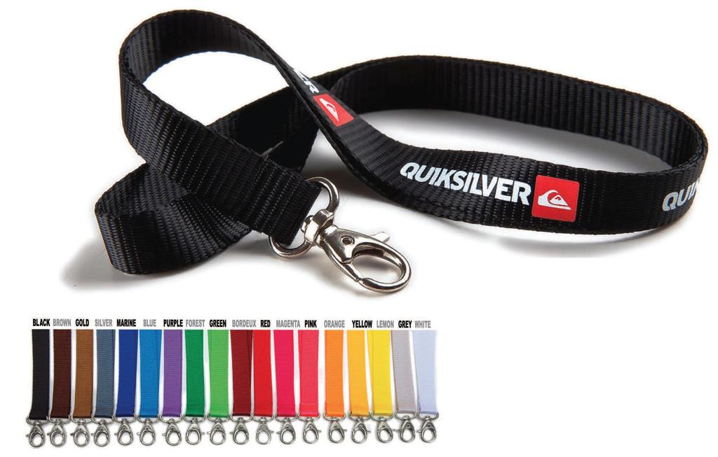 LANYARD IN RASO 15mm Lanyard in raso resistente colore pieno.