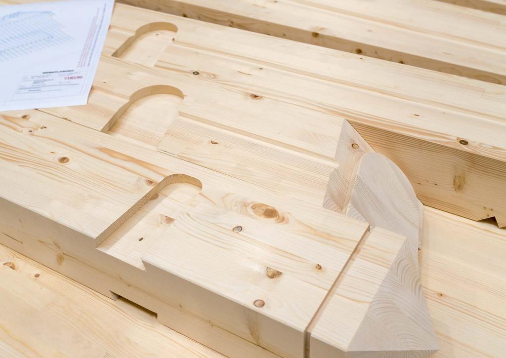 SERVIZIO DI TAGLIO THEURL IL VOSTRO PROGETTO LA NOSTRA PRECISIONE Tutto è fattibile. Anche per l opera edilizia in legno più complessa esiste una soluzione.