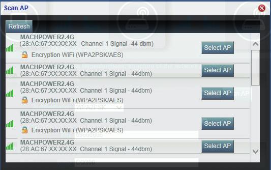 C. Cerca e seleziona il segnale Wifi