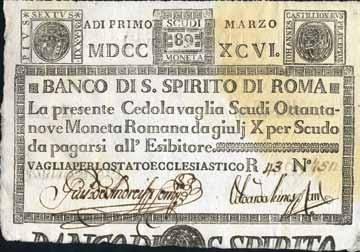 Lire 01/12/1848  55 RR - Stirato bel BB 100 3789 Banco di S.