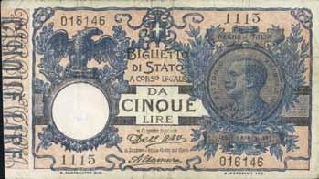 Dell Ara/Righetti SPL 22 3809 2 Lire 21/09/1914 - Serie 21-79 - Alfa 31; Lireuro 7B R - Dell Ara/