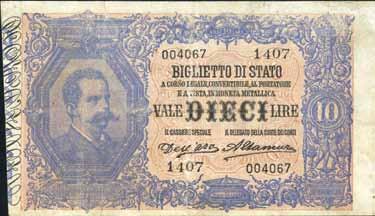 3818 5 Lire 29/07/1918 - Serie 3731-4750 - Alfa 55; Lireuro 12E - Giu.