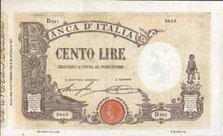 50 Lire - Lupa 29/04/1940 - I Tipo - Alfa 242; Lireuro 6M - Azzolini/ Urbini - Pressato bello