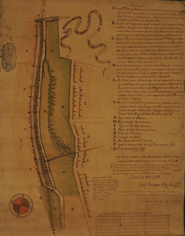 AGROMOSAICO COLTIVAZIONI PRATICATE Archivio Storico di Chieri. Chieri, 18 Dicembre 1763.