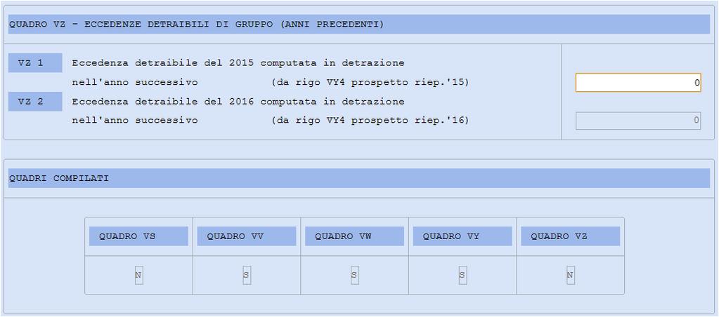 effettuare la cancellazione di tutti i quadri