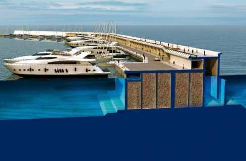 Recentemente si stanno sviluppando alcuni progetti per l inserimento di cassoni REWEC3 all interno di dighe foranee per la protezione di porti.
