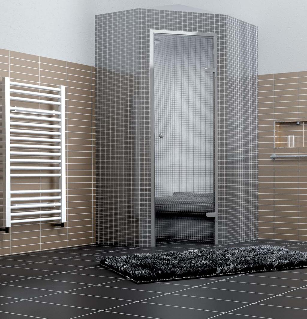 Porte in cristallo Eterna wedi Ottima visuale dall interno e dall esterno Le porte in cristallo di wedi sono prodotte con telaio in acciaio inox e creano luminosità