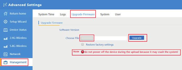 Vi mostreremo come impostare l Ora del Sistema,come aggiornare il Firmware e la pagina System CAPITOLO 4 CONDIVIDERE