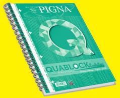 collati rinforzati Quablock Ogni quaderno è composto da 40 fogli da 80 g/m² in carta bianca.